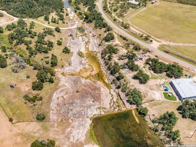 aerial view with a rural view