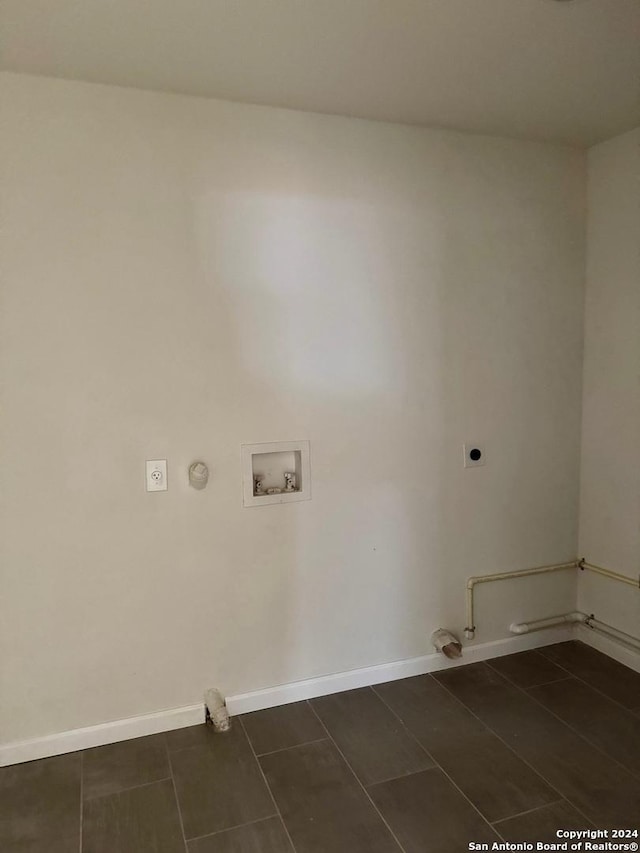 laundry room featuring hookup for an electric dryer, gas dryer hookup, and hookup for a washing machine