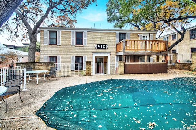 view of rear view of property