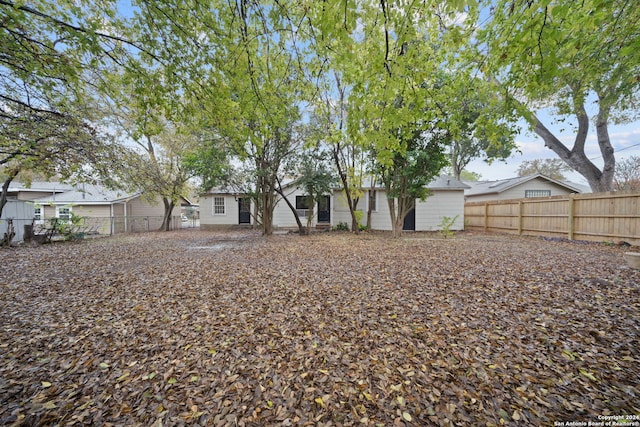 view of back of property