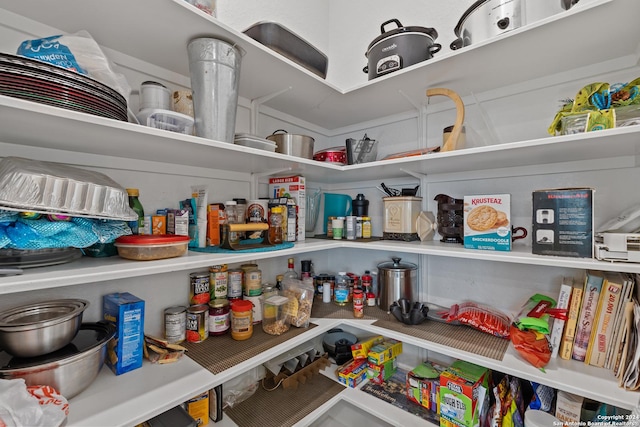 view of pantry