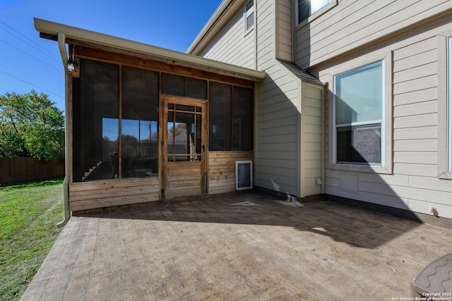 exterior space featuring a patio area