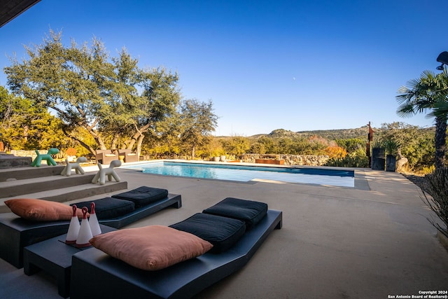 view of pool with a patio