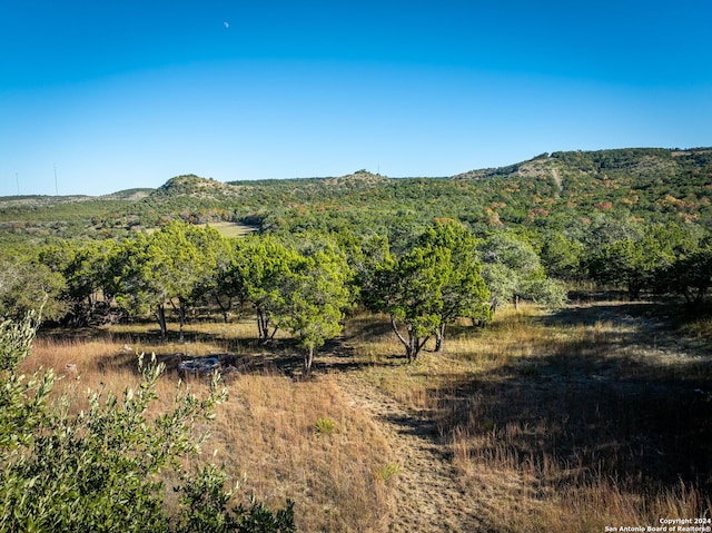 mountain view with a rural view