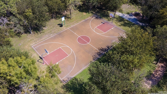 view of basketball court