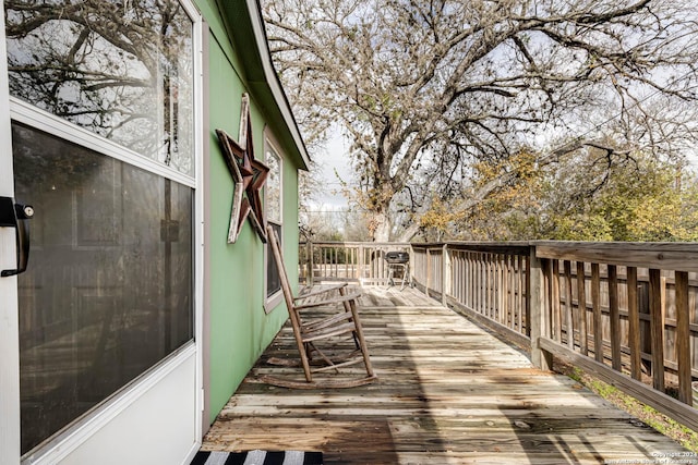 view of wooden terrace