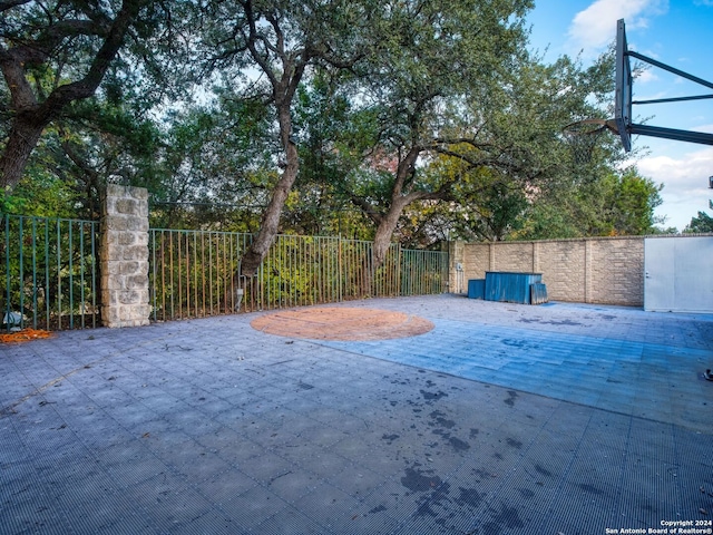 view of basketball court