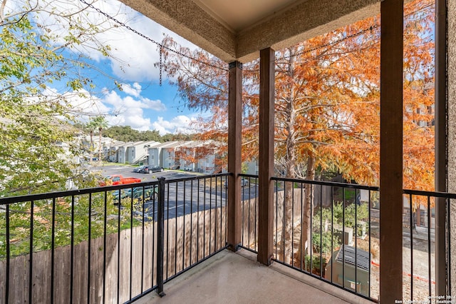 view of balcony