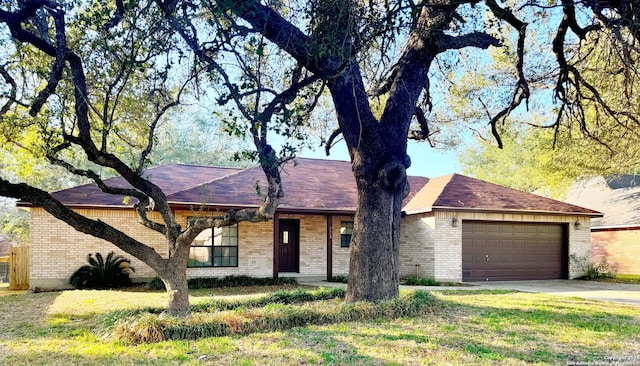 ranch-style house with a garage