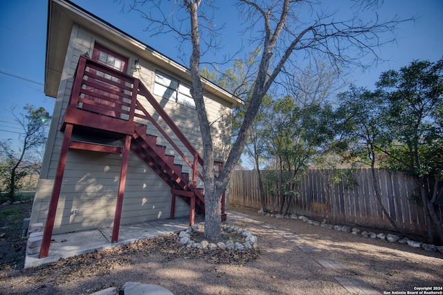 view of side of property