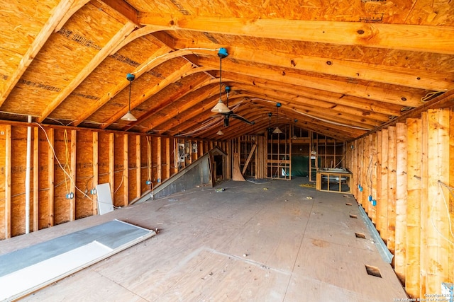 view of attic