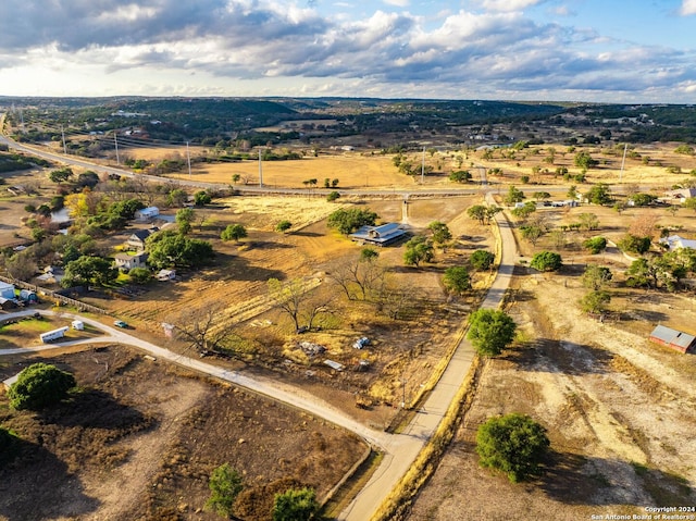 drone / aerial view featuring a rural view