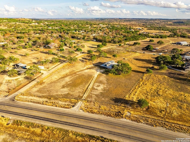 bird's eye view featuring a rural view