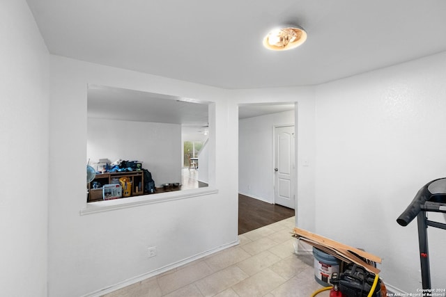 interior space featuring light wood-type flooring