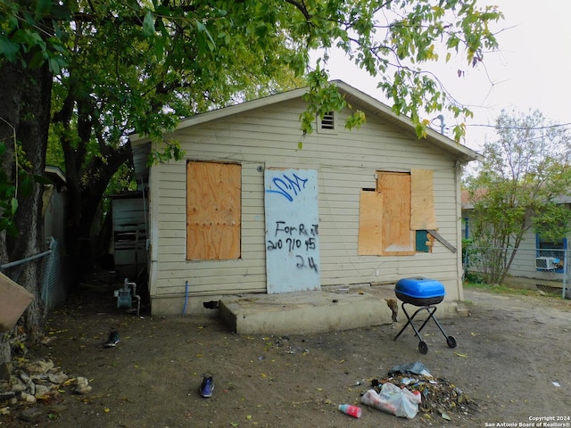 view of back of property