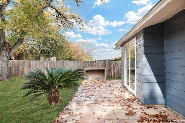 exterior space with a patio area