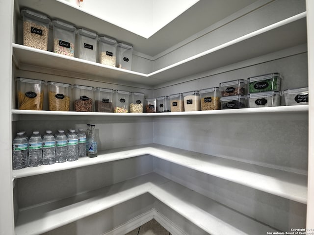 view of pantry