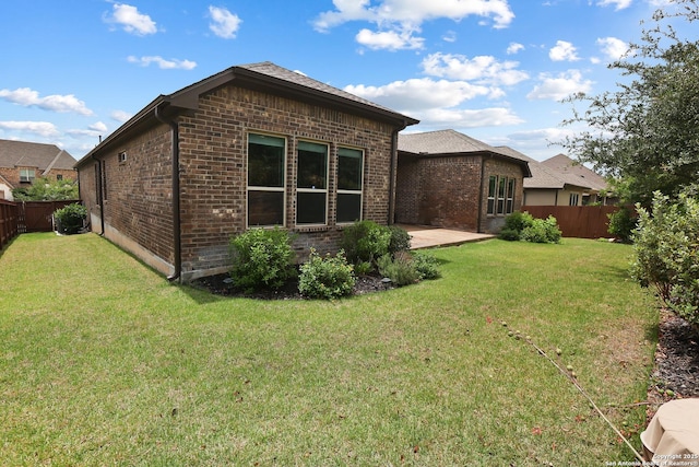 2031 Buckner Pass, San Antonio, TX 78253 - rear view of property with brick siding and a patio area