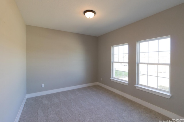 view of carpeted empty room