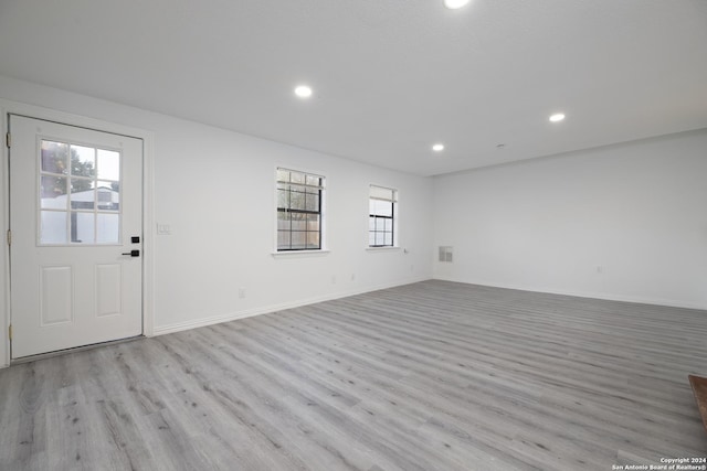 interior space featuring light hardwood / wood-style floors