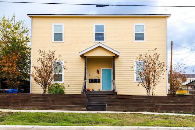 view of front of home