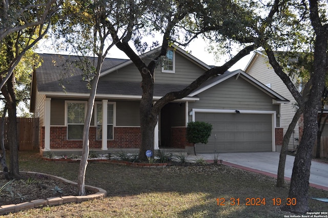 craftsman-style home featuring a garage