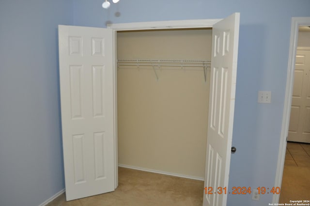 view of closet