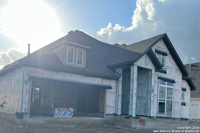 view of property under construction