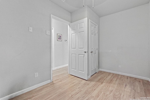 interior space featuring light hardwood / wood-style flooring