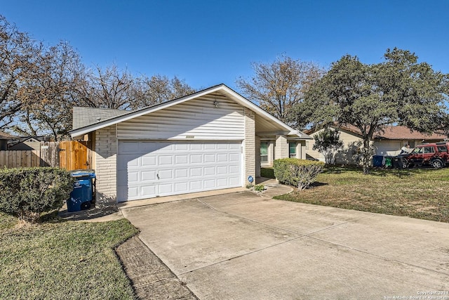 exterior space featuring a garage