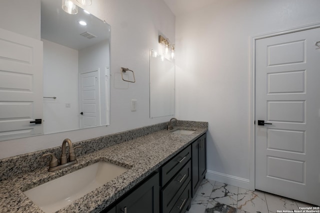 bathroom featuring vanity