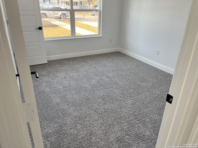 view of carpeted empty room