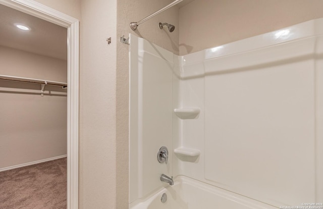 bathroom with shower / bathing tub combination