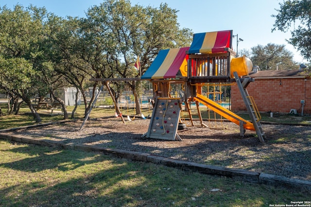 view of play area