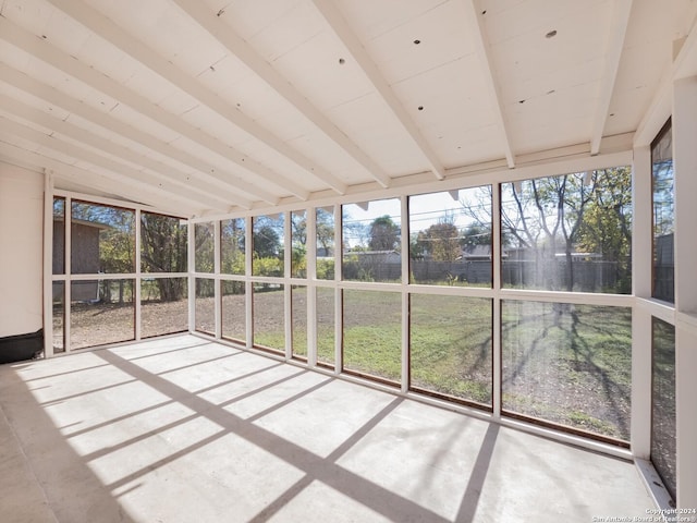 unfurnished sunroom with plenty of natural light