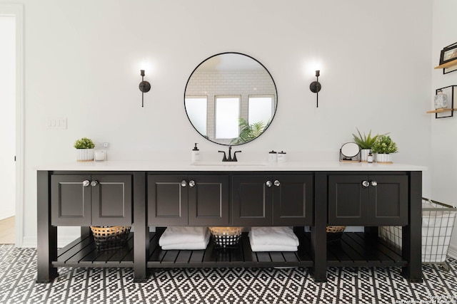 bathroom with vanity