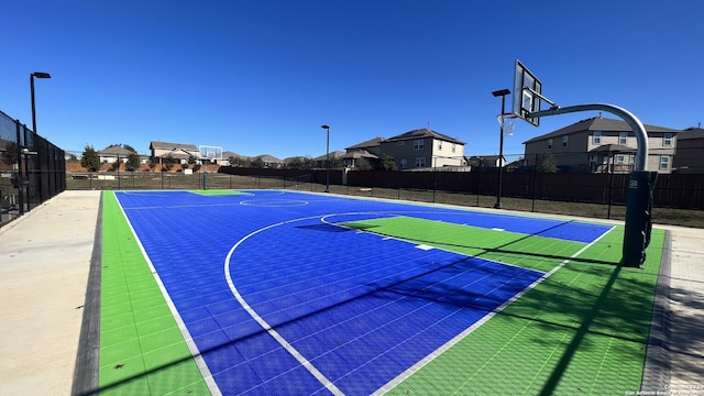 view of sport court