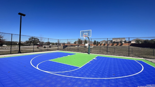 view of basketball court