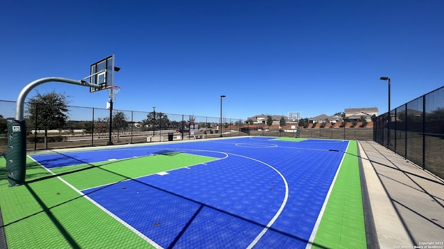 view of sport court