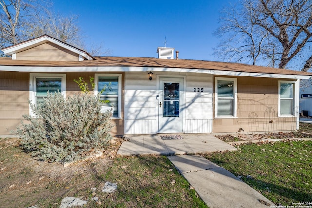 view of ranch-style home