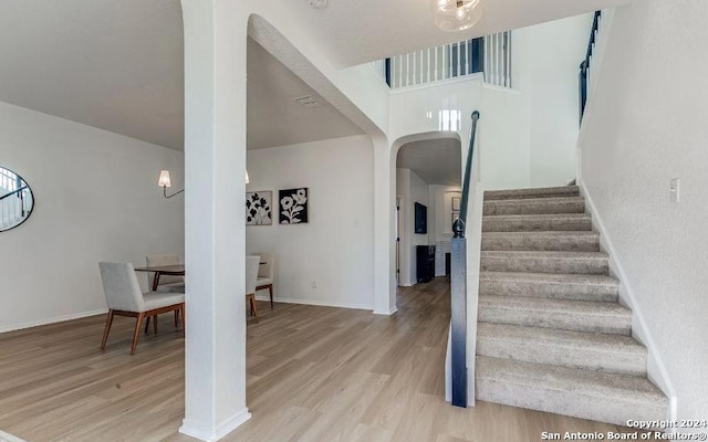 interior space featuring hardwood / wood-style floors