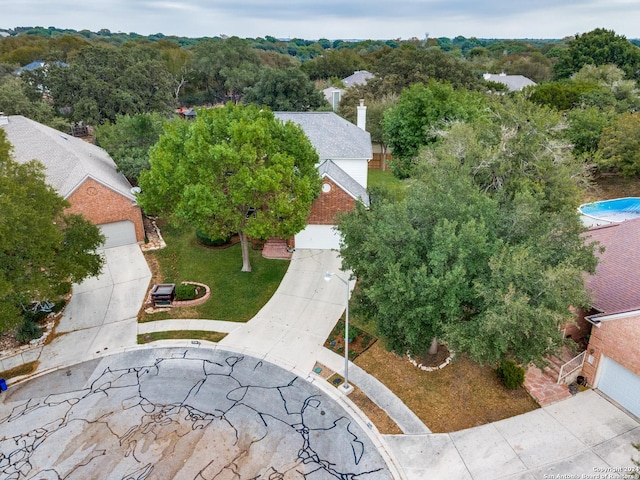 birds eye view of property