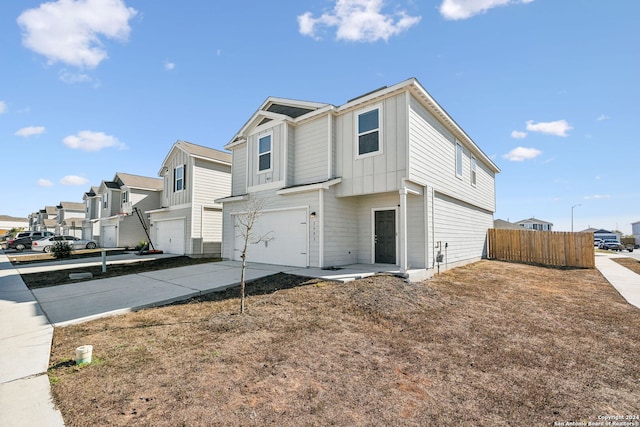 view of home's exterior featuring a garage