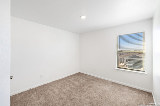 view of carpeted empty room