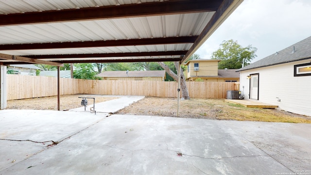 view of patio / terrace with central AC