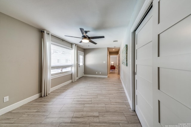 spare room featuring ceiling fan