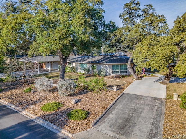 view of ranch-style home