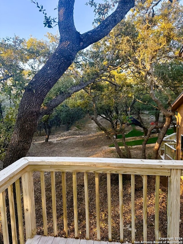 view of yard featuring a balcony