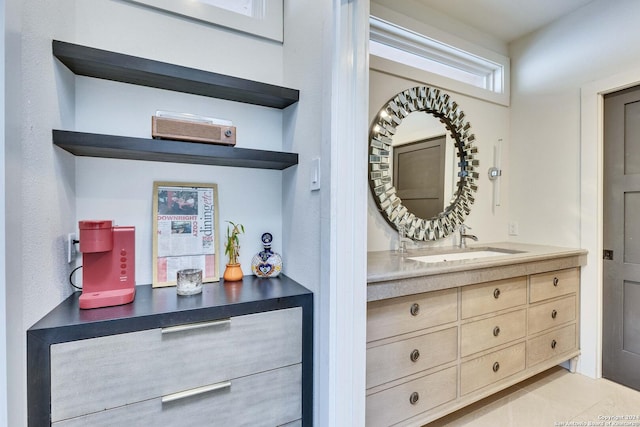 interior details with sink