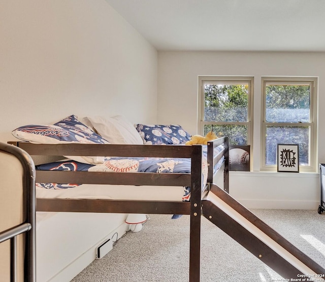 bedroom with carpet floors